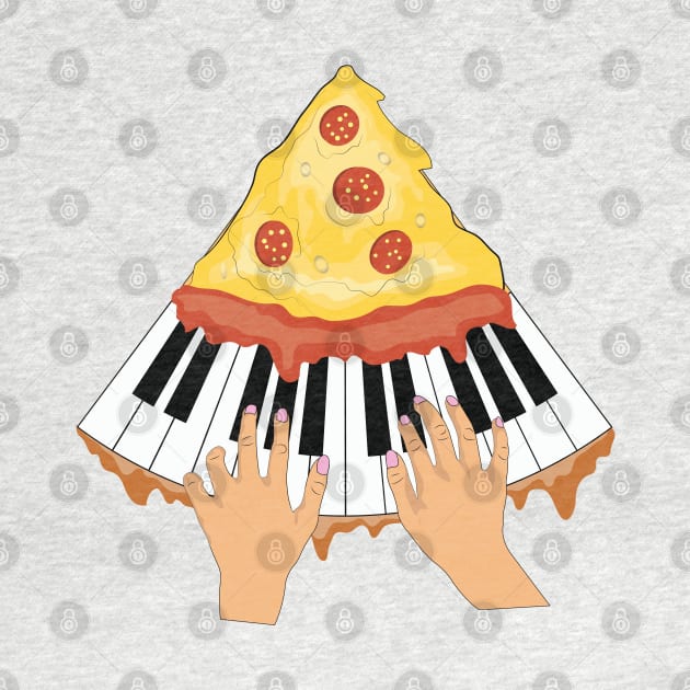 pizza and piano by ArticArtac